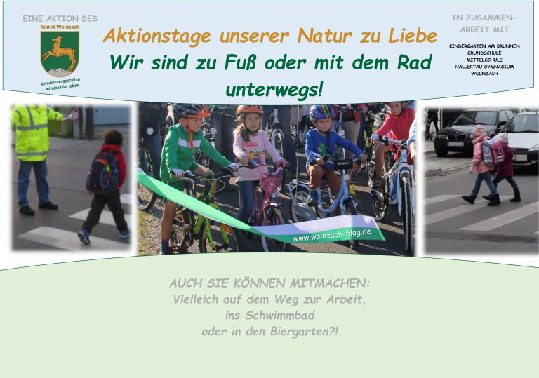 Plakat zur Aktion "Zu Fuss zur Schule"